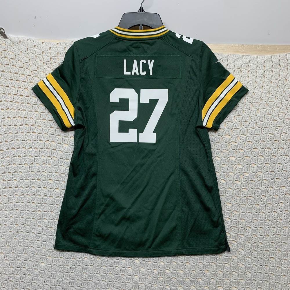 Green Bay Packers Eddie Lacy‎ Women's Sz L  Nike NFL Football Jersey #27 Team - Picture 3 of 9